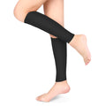 Compression Socks 20-30mmHg Calf Compression Sleeves Footless Compressed Socks for Varicose Veins Shin Splints Edema Recovery Maternity Cycling Running Travel Women & Men(XL-Black)